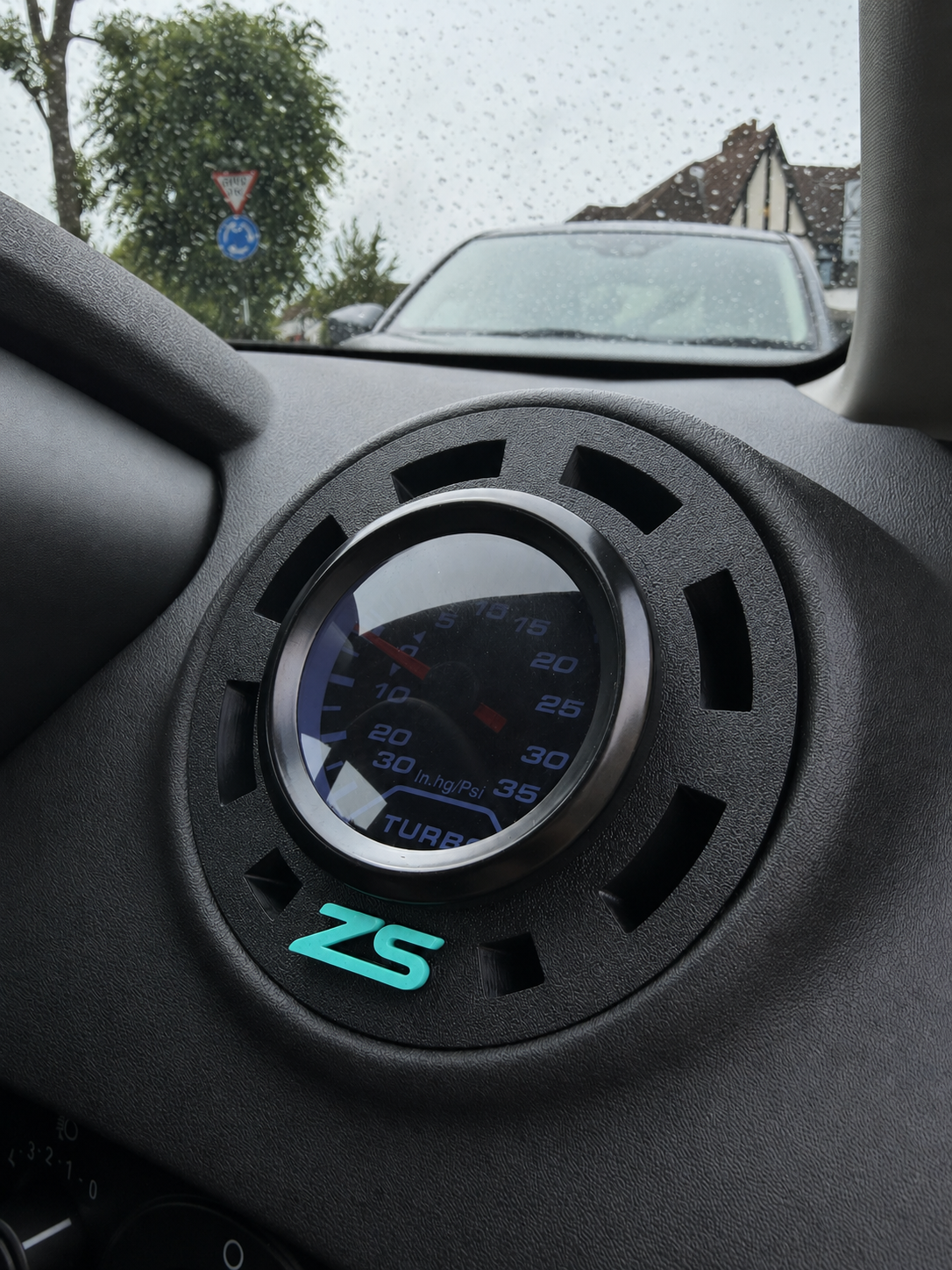 Ford Fiesta MK7 / MK7.5 Turbo Gauge Air Vent Holder ( FRONT TEXTURED )