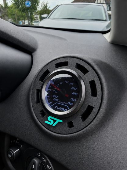 Ford Fiesta MK7 / MK7.5 Turbo Gauge Air Vent Holder ( FRONT TEXTURED )