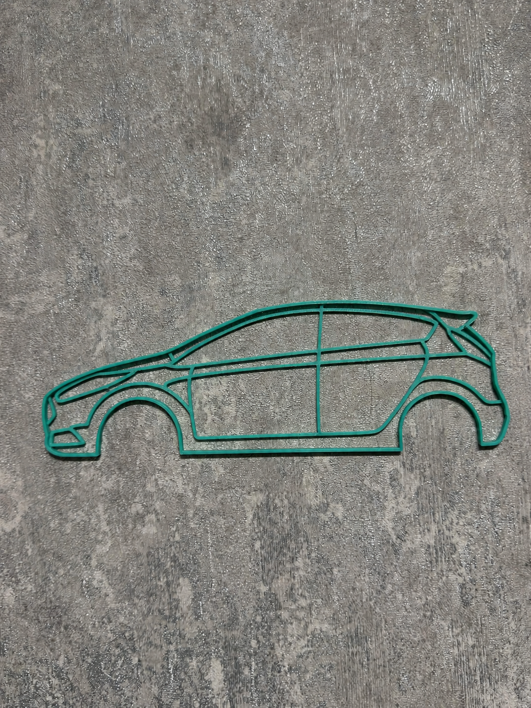 Ford Fiesta MK7.5 Silhouette Wall Art ( FRONT TEXTURED )