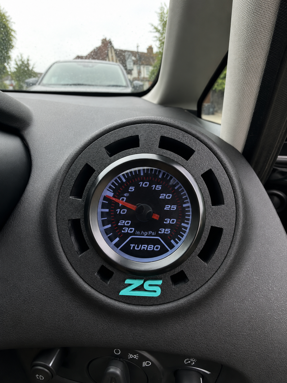Ford Fiesta MK7 / MK7.5 Turbo Gauge Air Vent Holder ( FRONT TEXTURED )