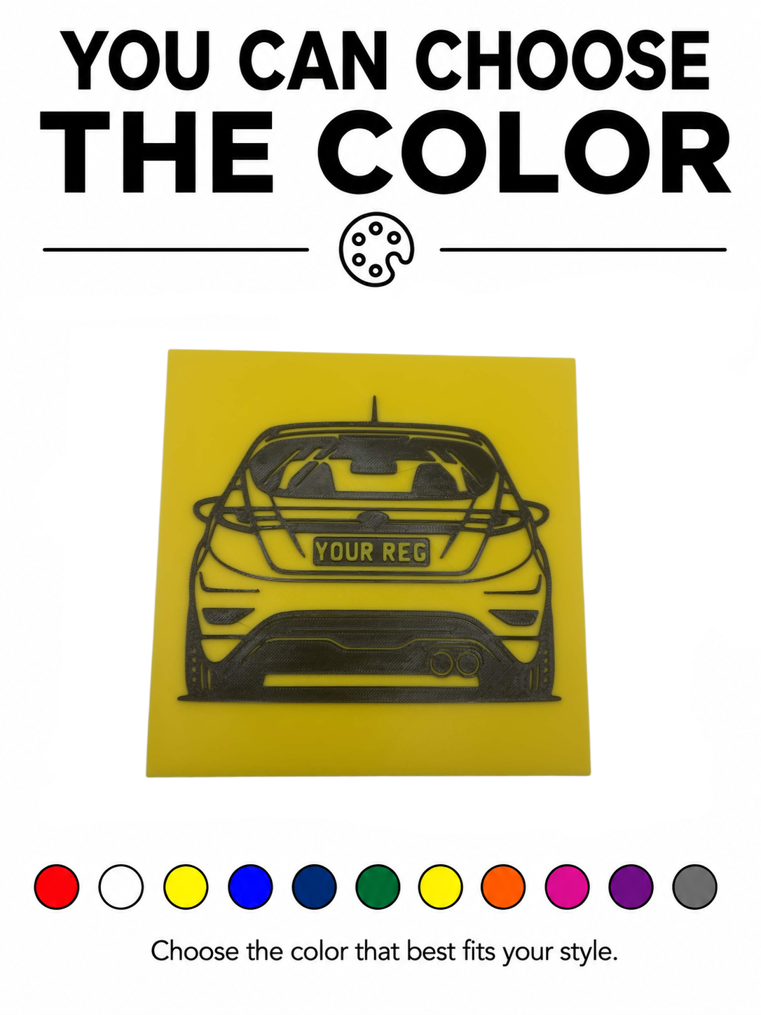 Fiesta MK7/MK7.5 Wall Art ( Custom Plate )