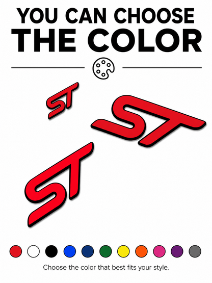 Ford Fiesta “ST” Badge Set ( FRONT TEXTURED )