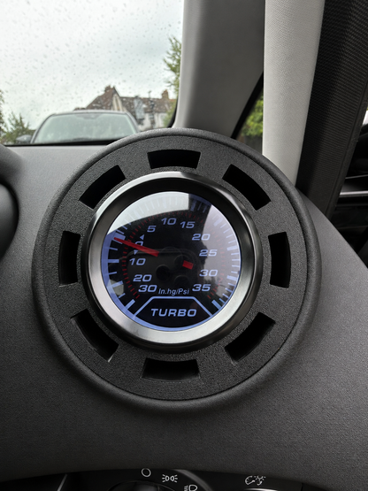 Ford Fiesta MK7 / MK7.5 Turbo Gauge Air Vent Holder ( FRONT TEXTURED )
