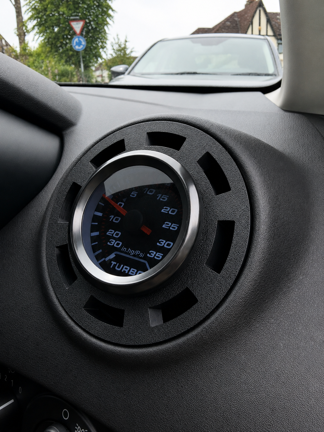 Ford Fiesta MK7 / MK7.5 Turbo Gauge Air Vent Holder ( FRONT TEXTURED )