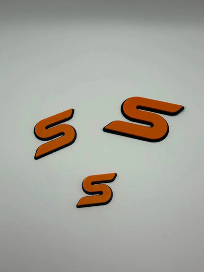 Ford Fiesta “S” Badge Set ( FRONT TEXTURED )